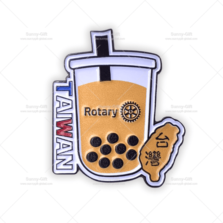 Pearl Milk Tea TAIWAN Rotary Pin