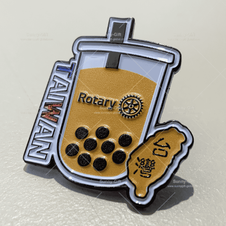 Pearl Milk Tea TAIWAN Rotary Pin