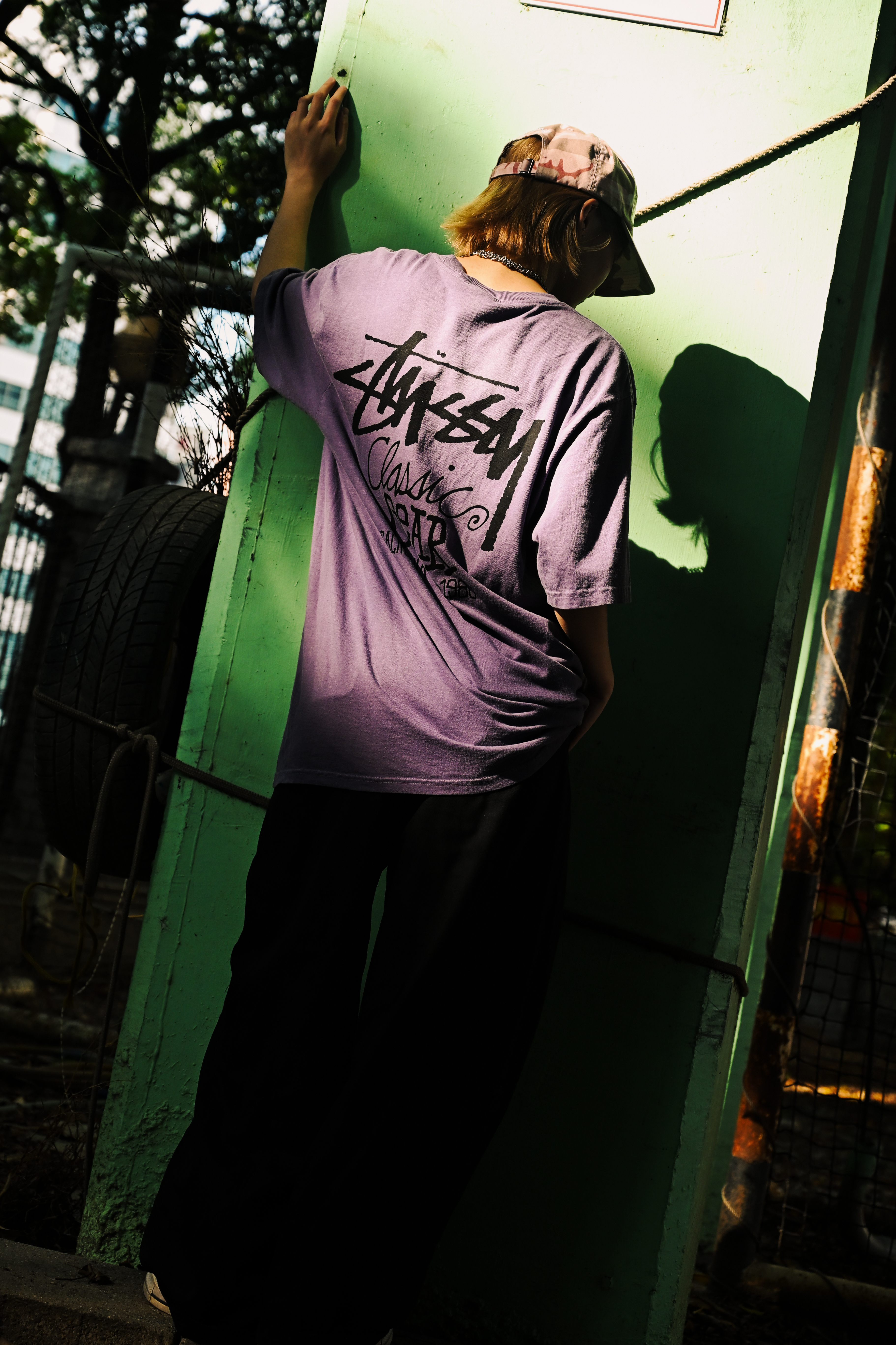 ☆ETW☆【EASY TO WEAR】Stussy 25SS classic gear pigment dyed tee 塗鴉 字體 水洗 短袖 短t 短TEE