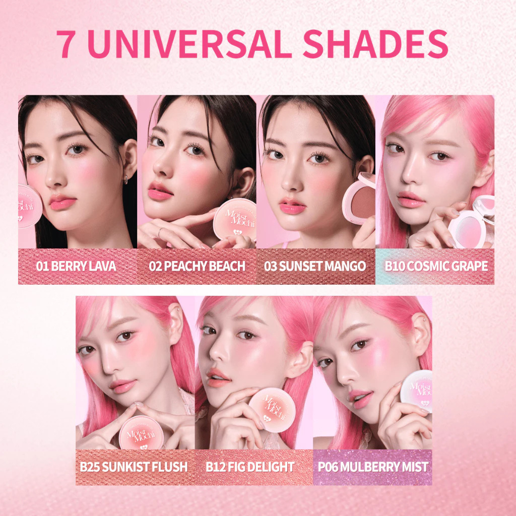 泰國人氣彩妝 BARENBLISS - Moist Mochi Paste Powder Blush 胭脂