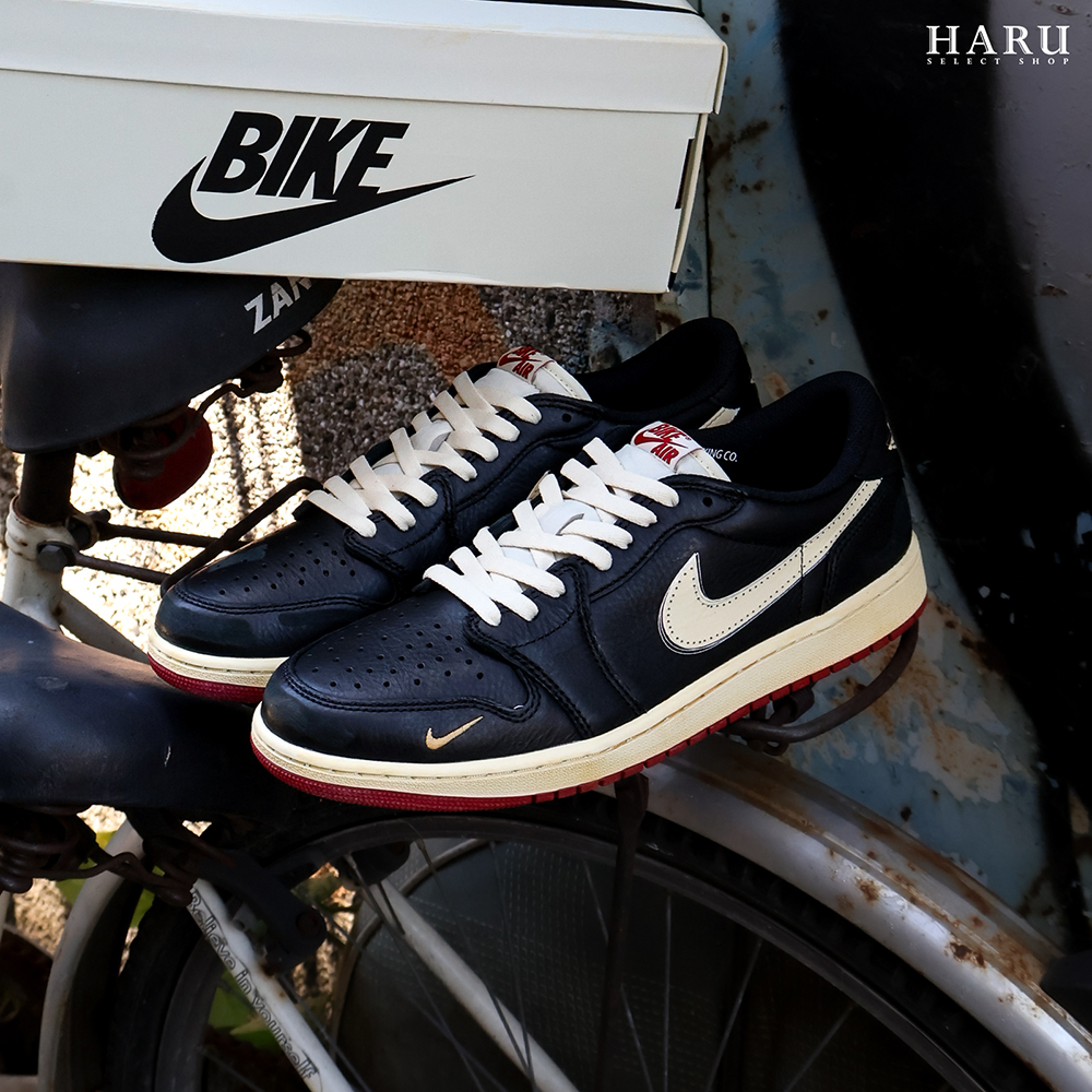 Air Jordan 1 OG Low x Nigel Sylvester "Better With Time" 做舊 破壞 奶油底 皮革 AJ1 復古休閒鞋 IB8958-001