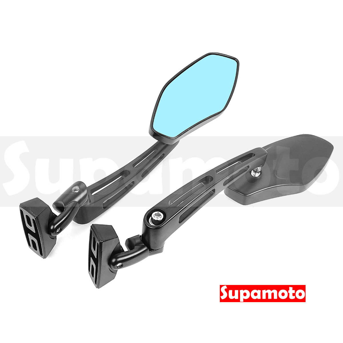 -Supamoto- M89 後照鏡 仿賽 風鏡 風罩 後視鏡 下移 通用 改裝 鋁合金 裸把 街車 大羊
