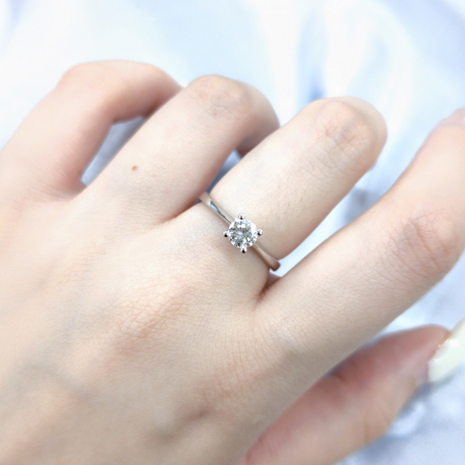 18K White Gold 0.35ct Diamond Ring