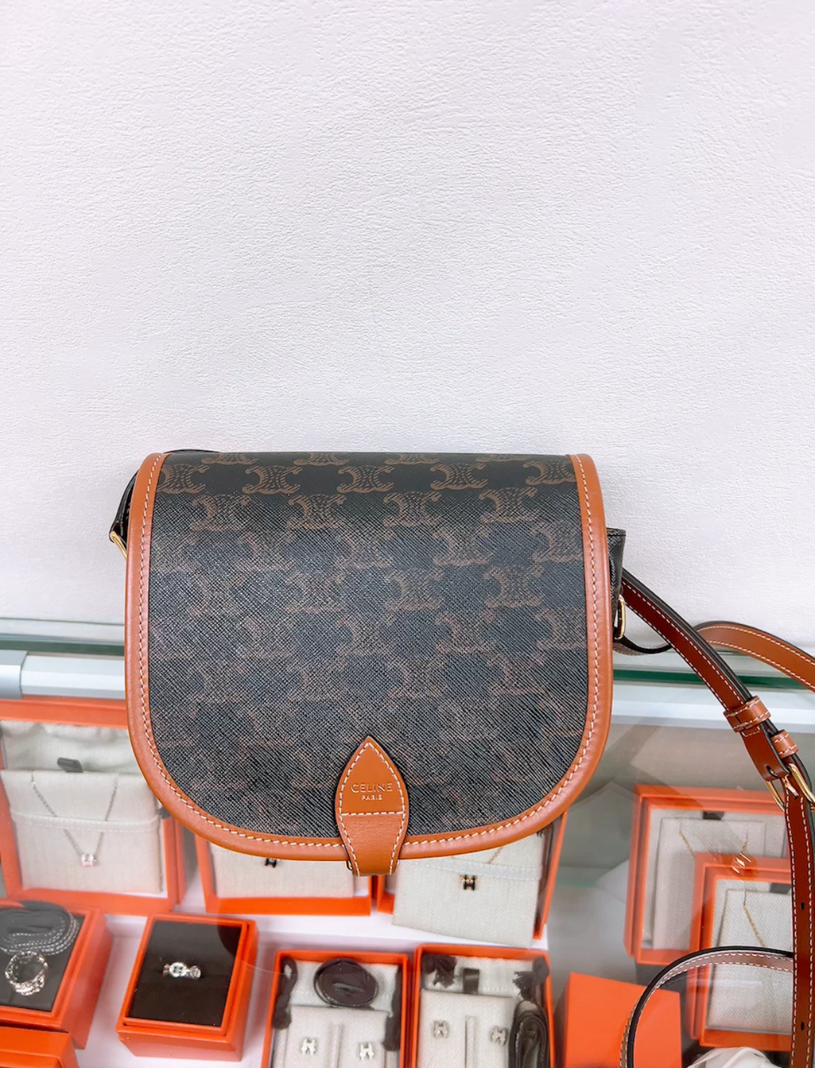 Celine folco medium brown monogram