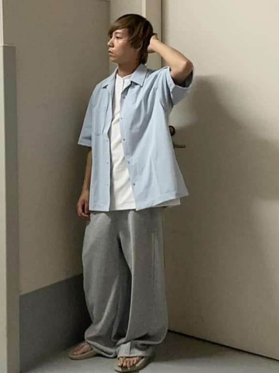 "代購" FREAK'S STORE 彎曲剪裁 拼接寬版 涼感運動長褲