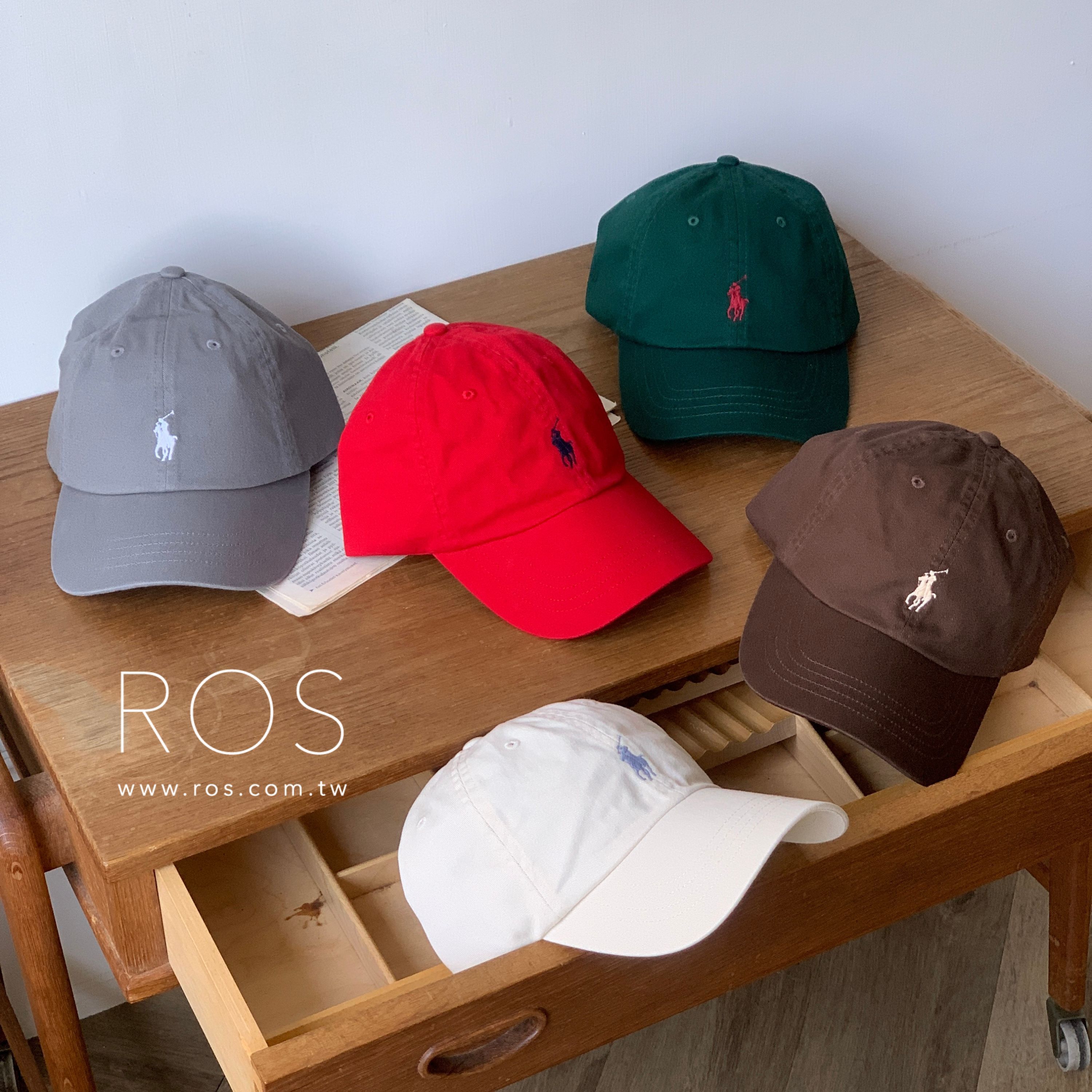 POLO RALPH LAUREN刺繡LOGO棒球帽 (5colors)