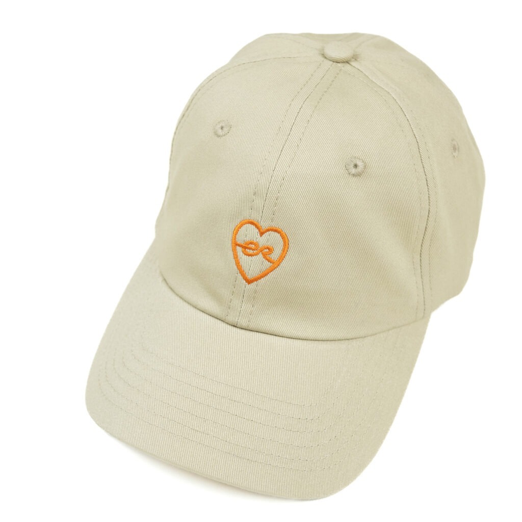 愛心刺繡卡其老帽