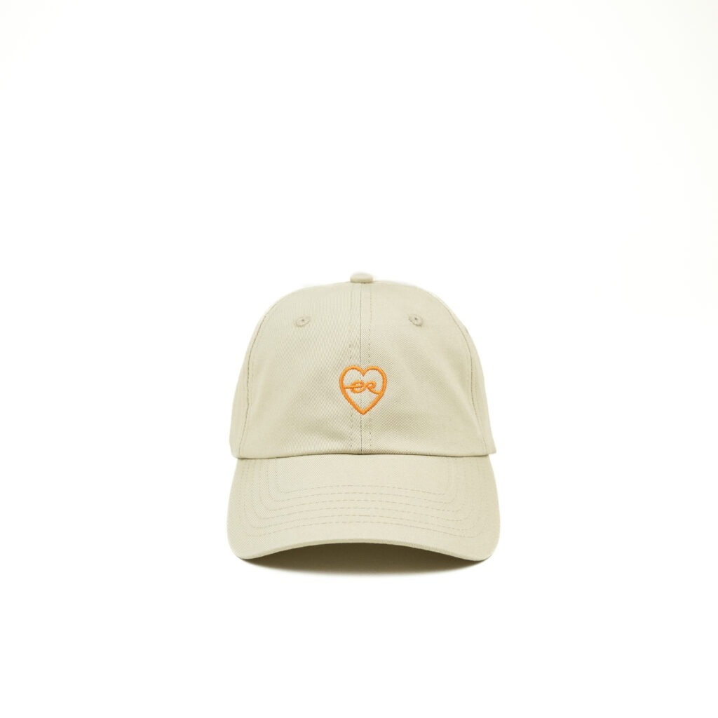 愛心刺繡卡其老帽