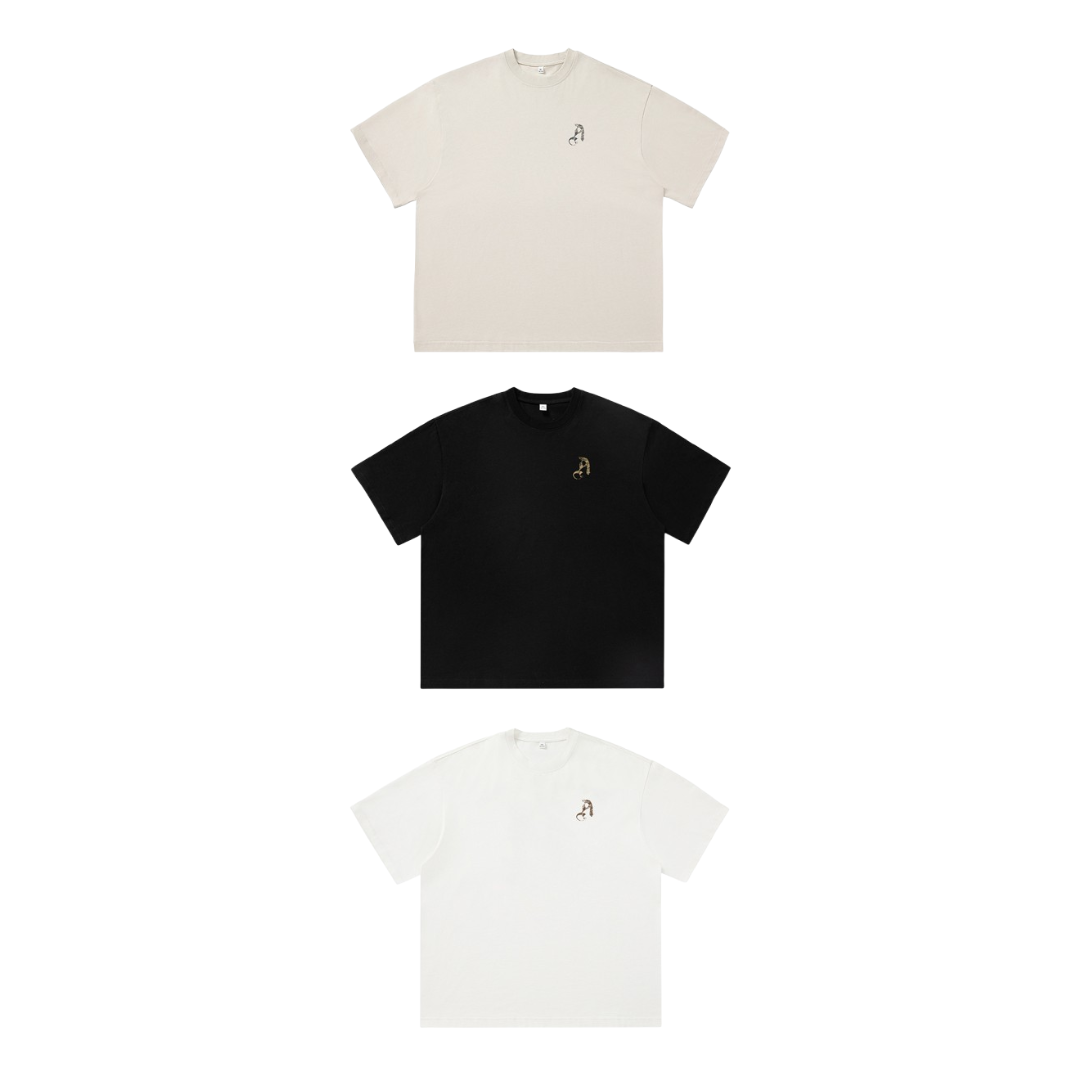 Born Again In The Future 美式休閒哥德字母寬鬆T恤 MT7184