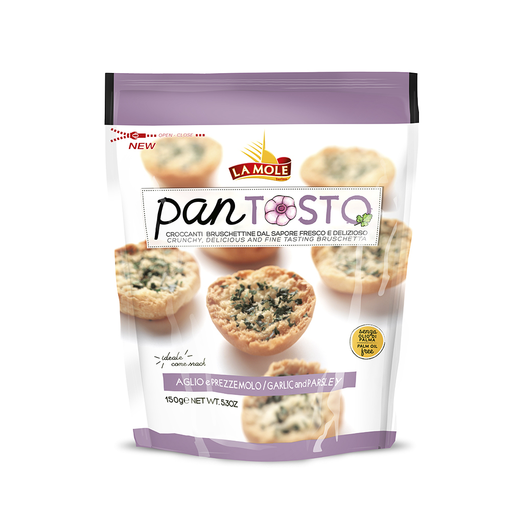 LaMole義大利蒜香麵包脆片150g