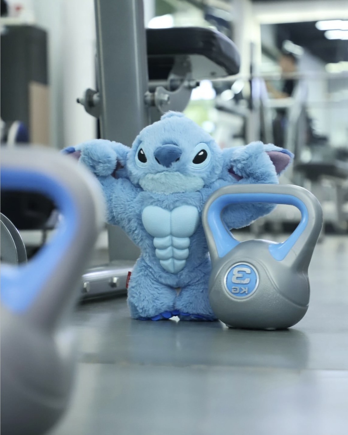 GiGwi 肌肉史迪奇 限定款 八塊腹肌 毛绒耐咬 狗狗玩具