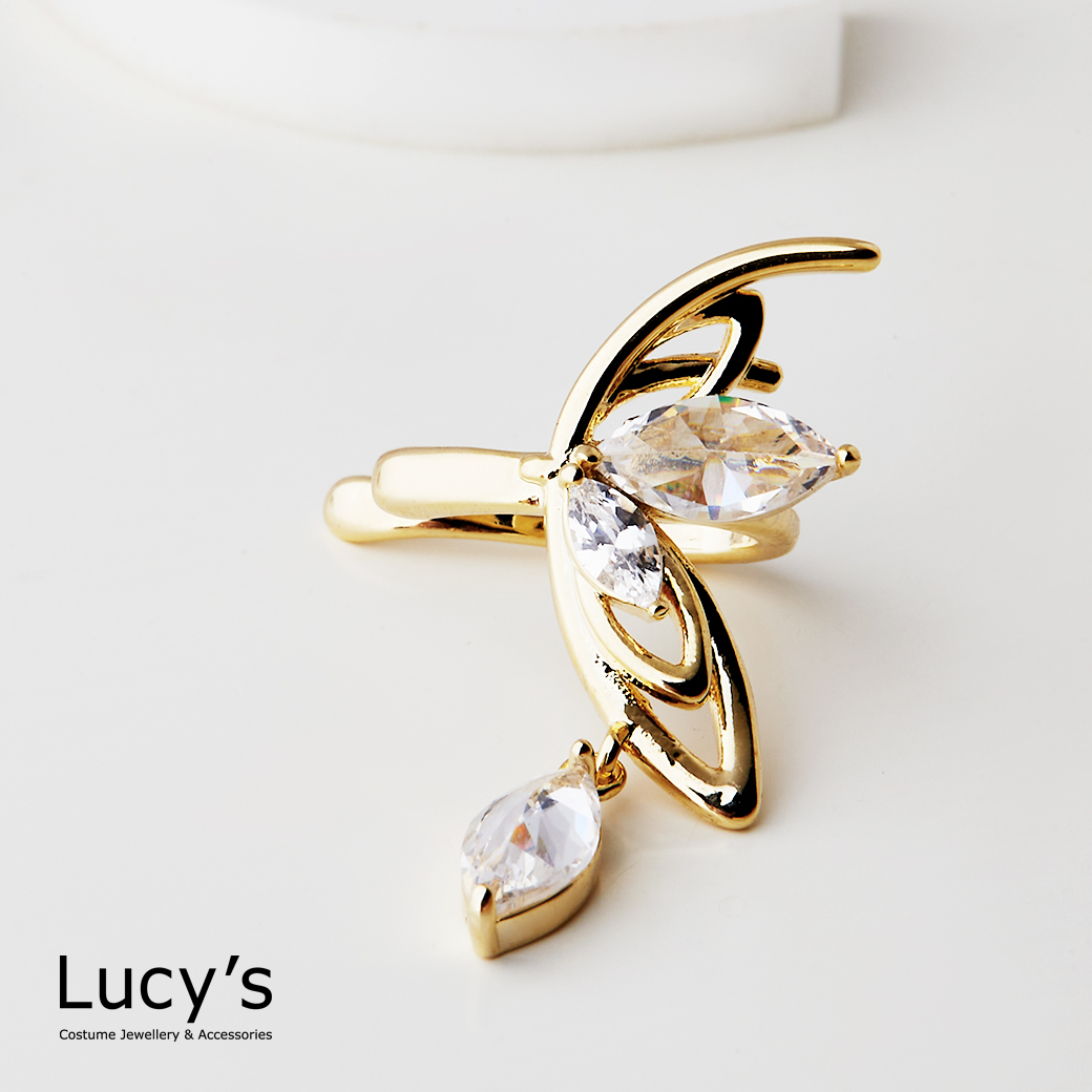 水鑽蝶語 耳骨夾 (二色) (125024/125025)