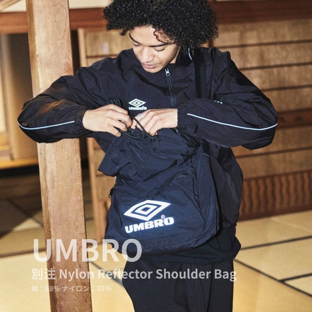 "代購" UMBRO 別注 Nylon Reflector Shoulder Bag 尼龍 反光 單肩包