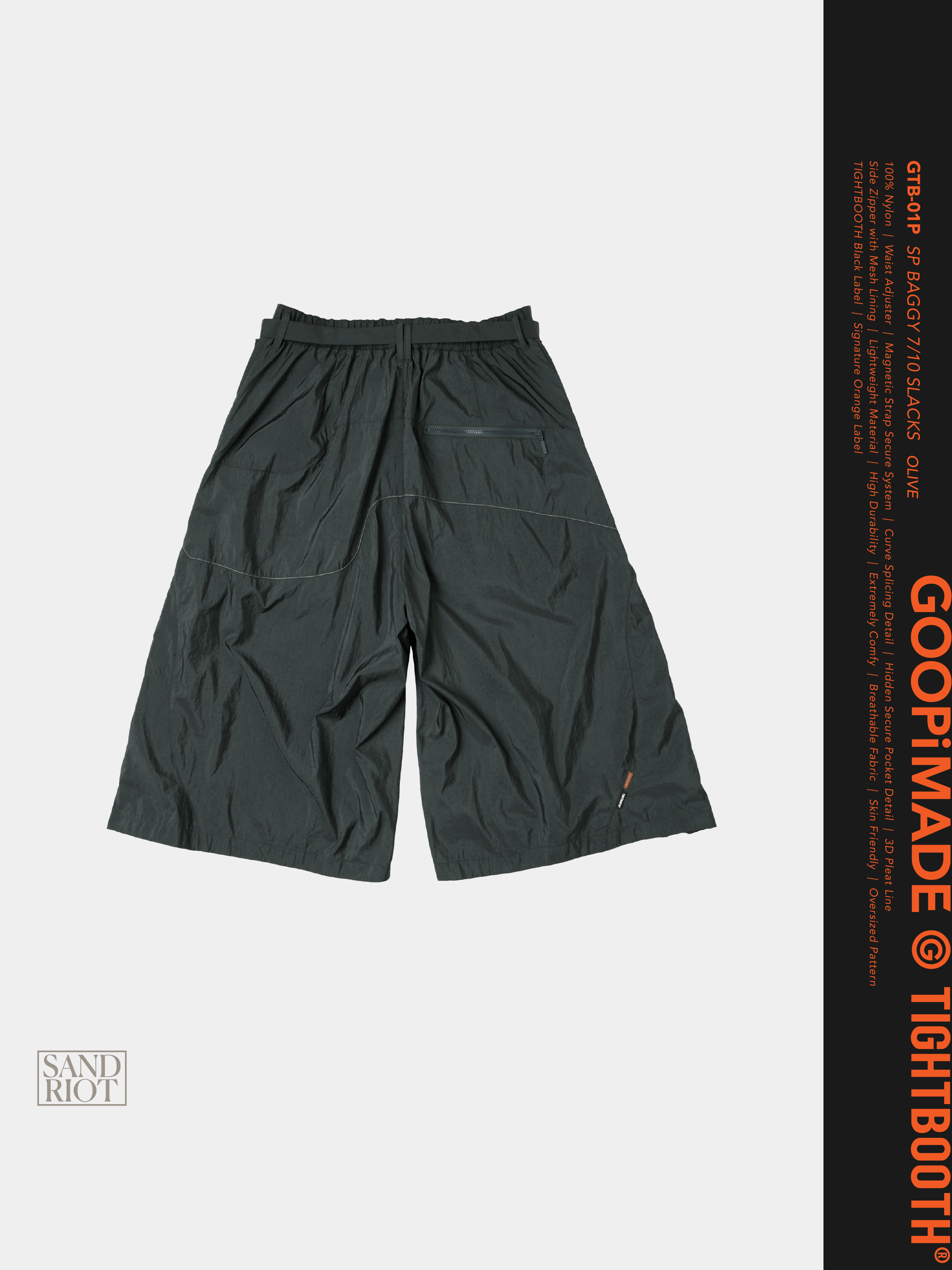 GOOPiMADE® x TIGHTBOOTH Baggy GOOPiMADE® x TIGHTBOOTH “GTB-01P” SP Baggy 7/10 Slacks
