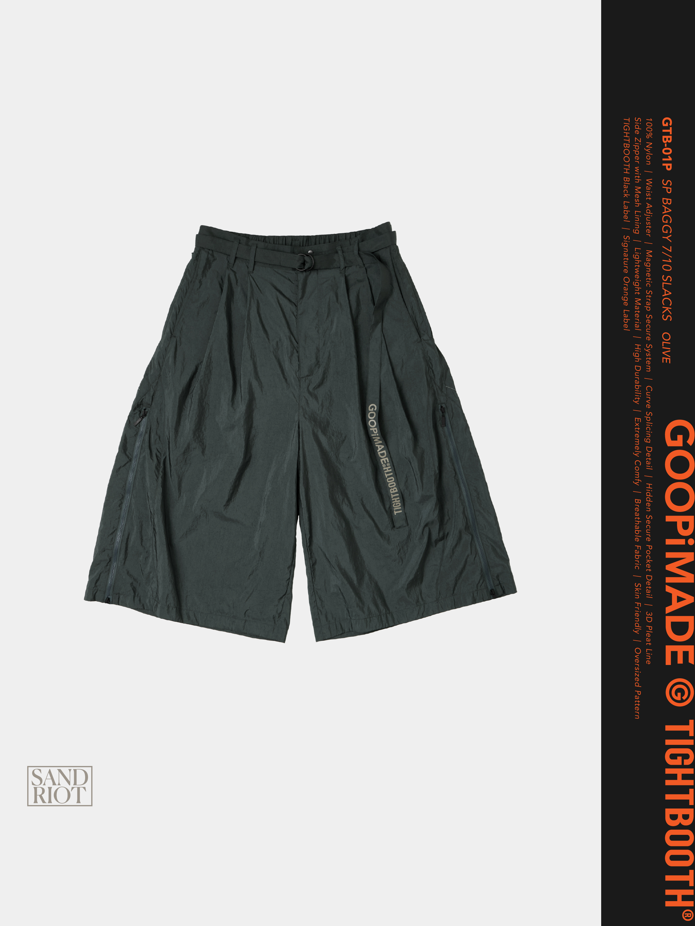 GOOPiMADE® x TIGHTBOOTH Baggy GOOPiMADE® x TIGHTBOOTH “GTB-01P” SP Baggy 7/10 Slacks