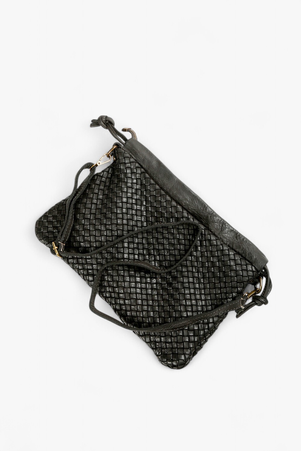 Gogowo 編織束口包 黑色