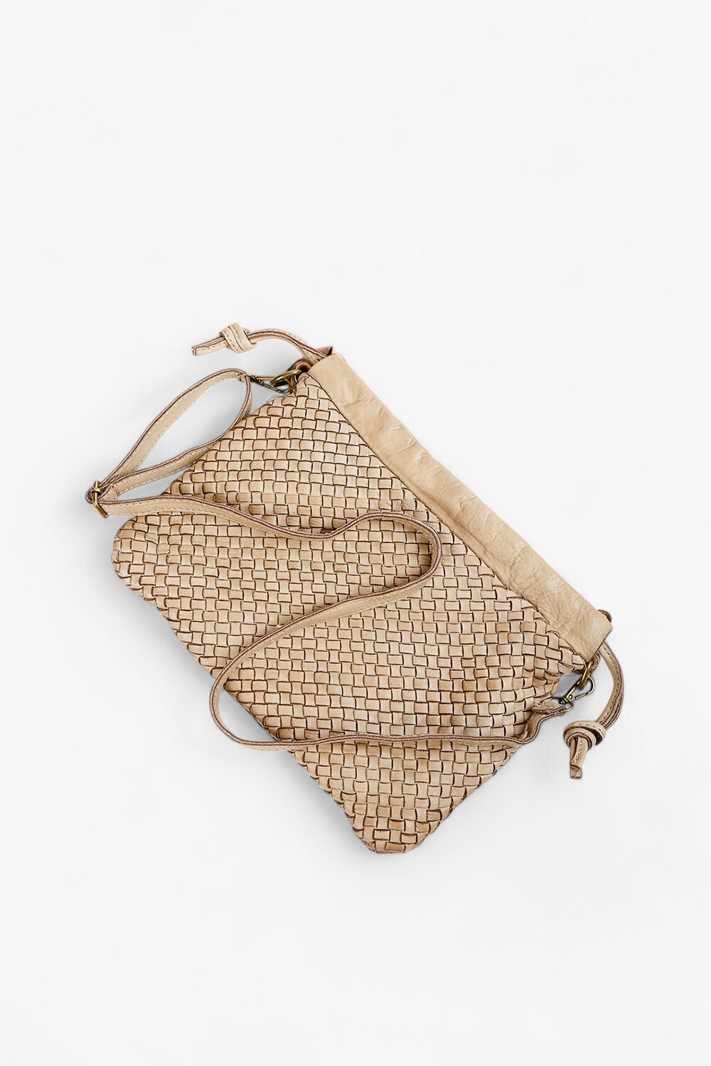 Gogowo 編織束口包 卡其