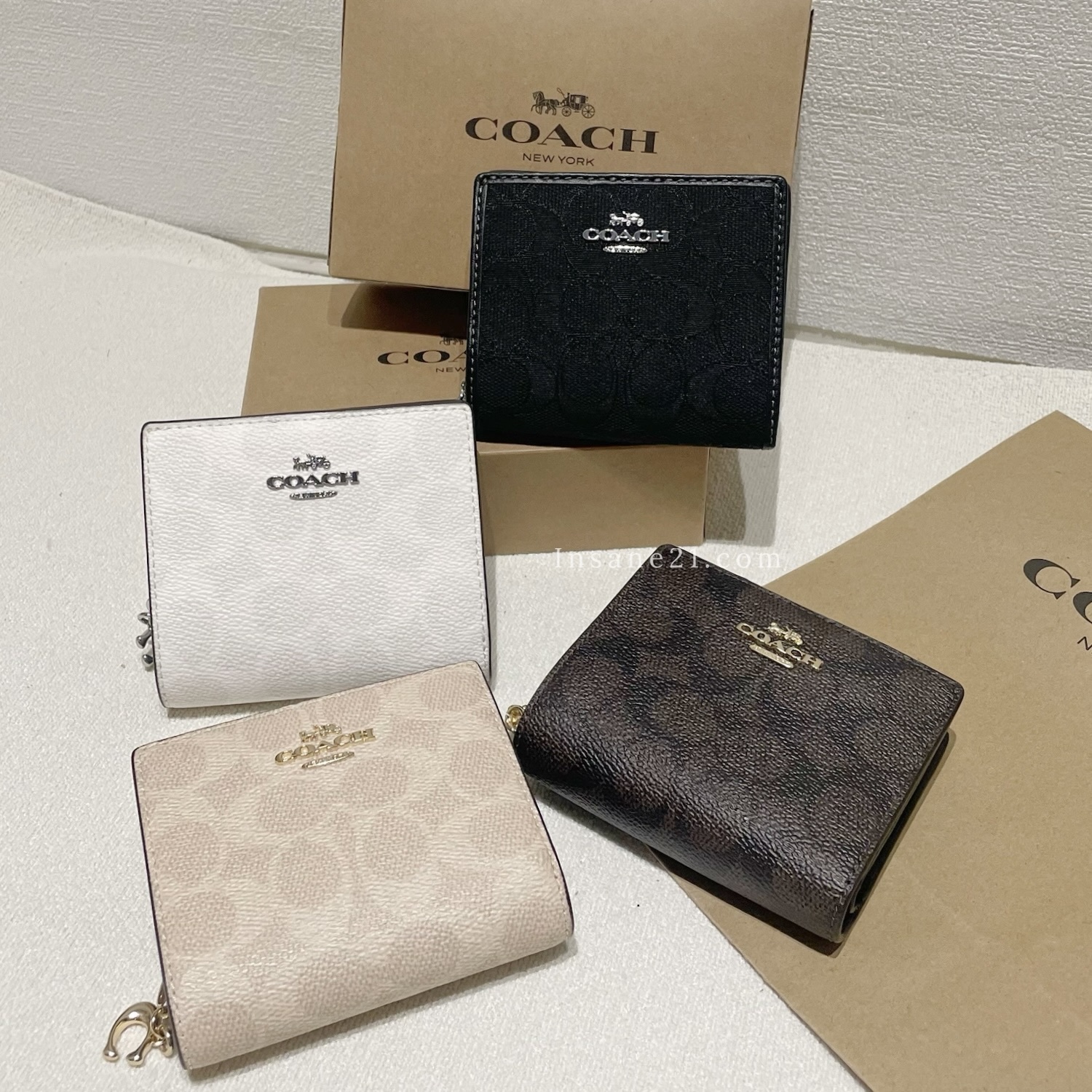 COACH SNAP WALLET 對折錢包 拉鍊 短夾