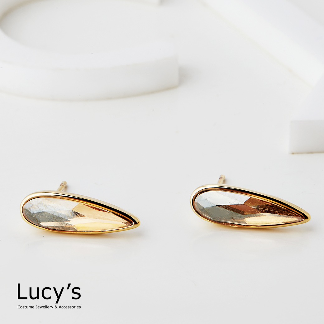 水漾晶光 耳環 (六色) (124987-124992)