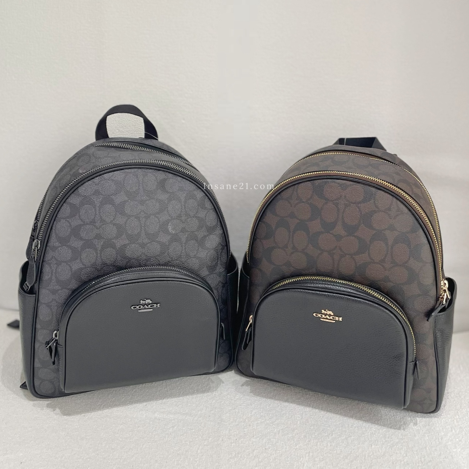 COACH COURT BACKPACK 老花 後背包 雙肩包 迷你 蔻馳 代購