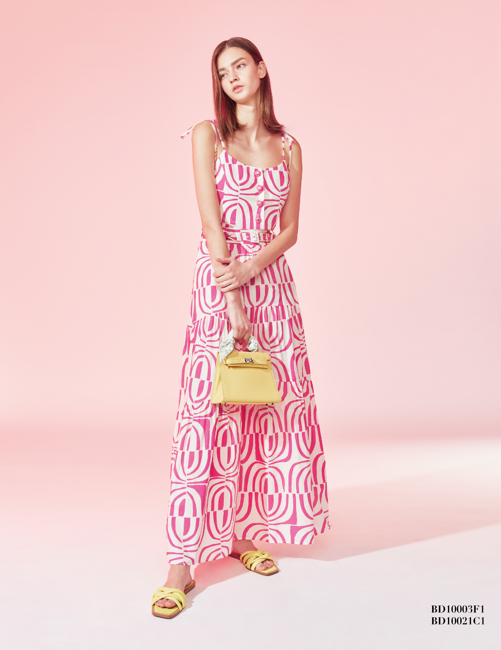 BD10003F1 法式線條綁帶小背心