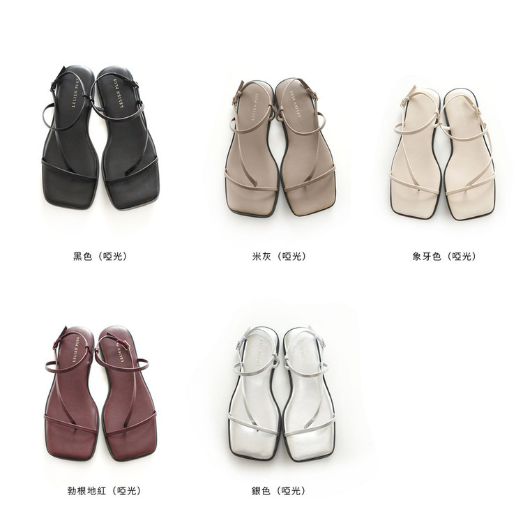 夏日清新 細帶平底涼鞋【RYL103】