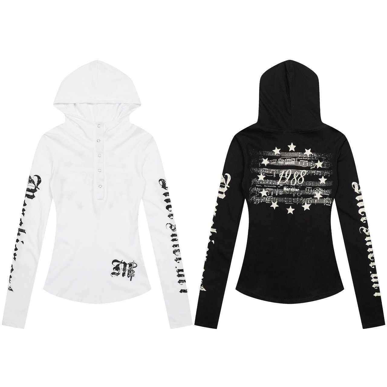 (GOAL) 美式歌德字體連帽上衣 薄長袖 防曬外套 MS7732