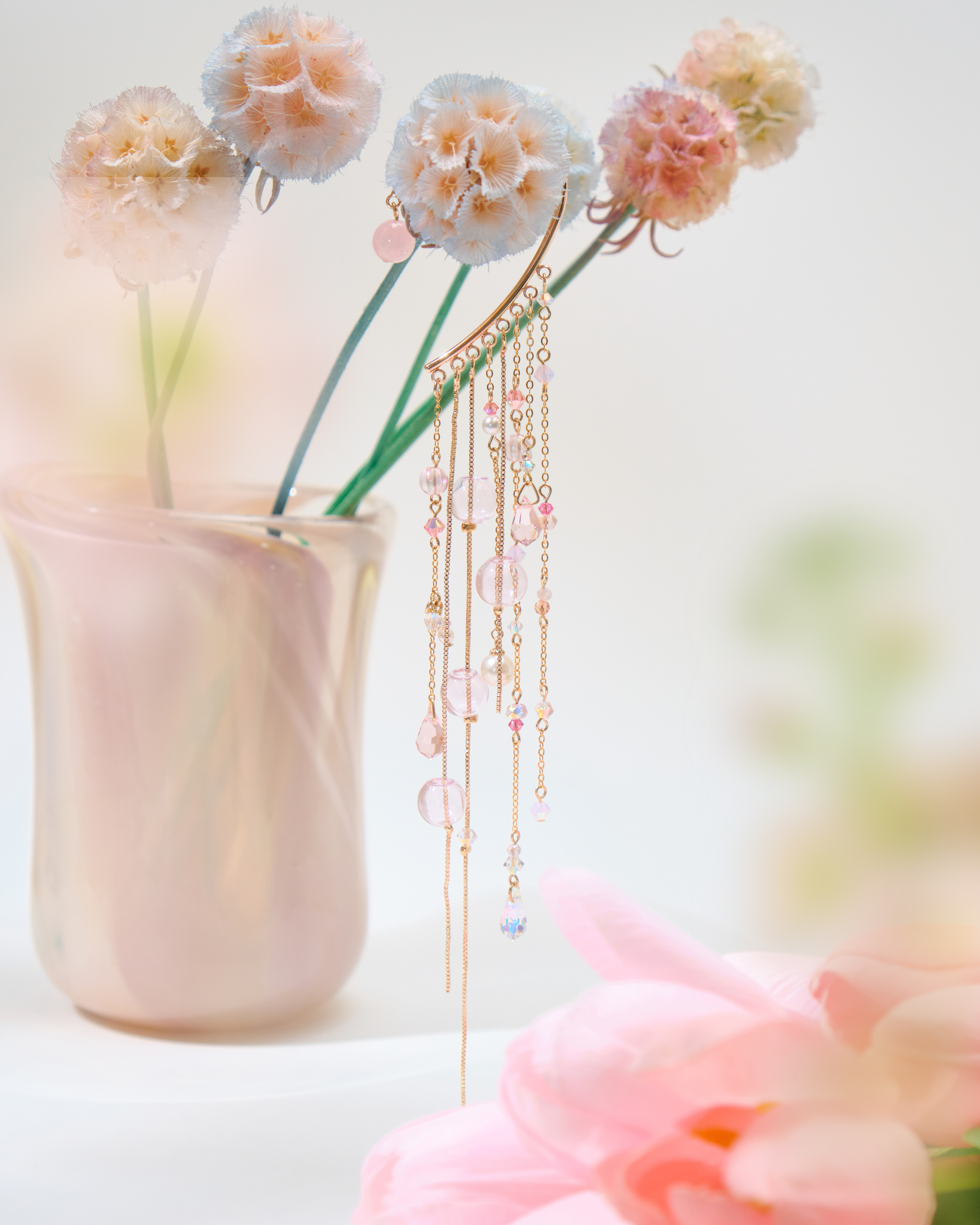 12535 Elegant Crystal Waterfall Ear Hook