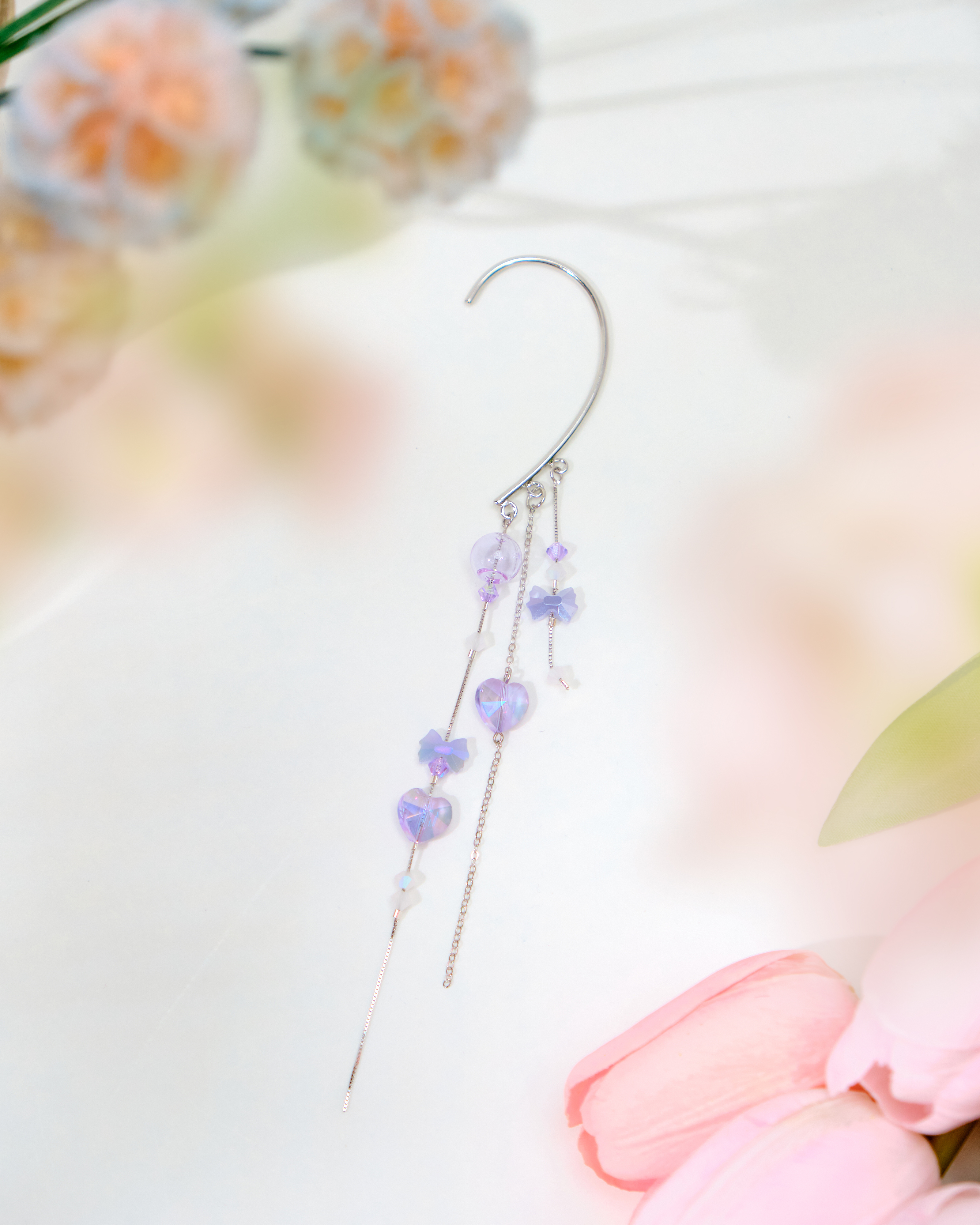 12529 Elegant Crystal Waterfall Ear Hook