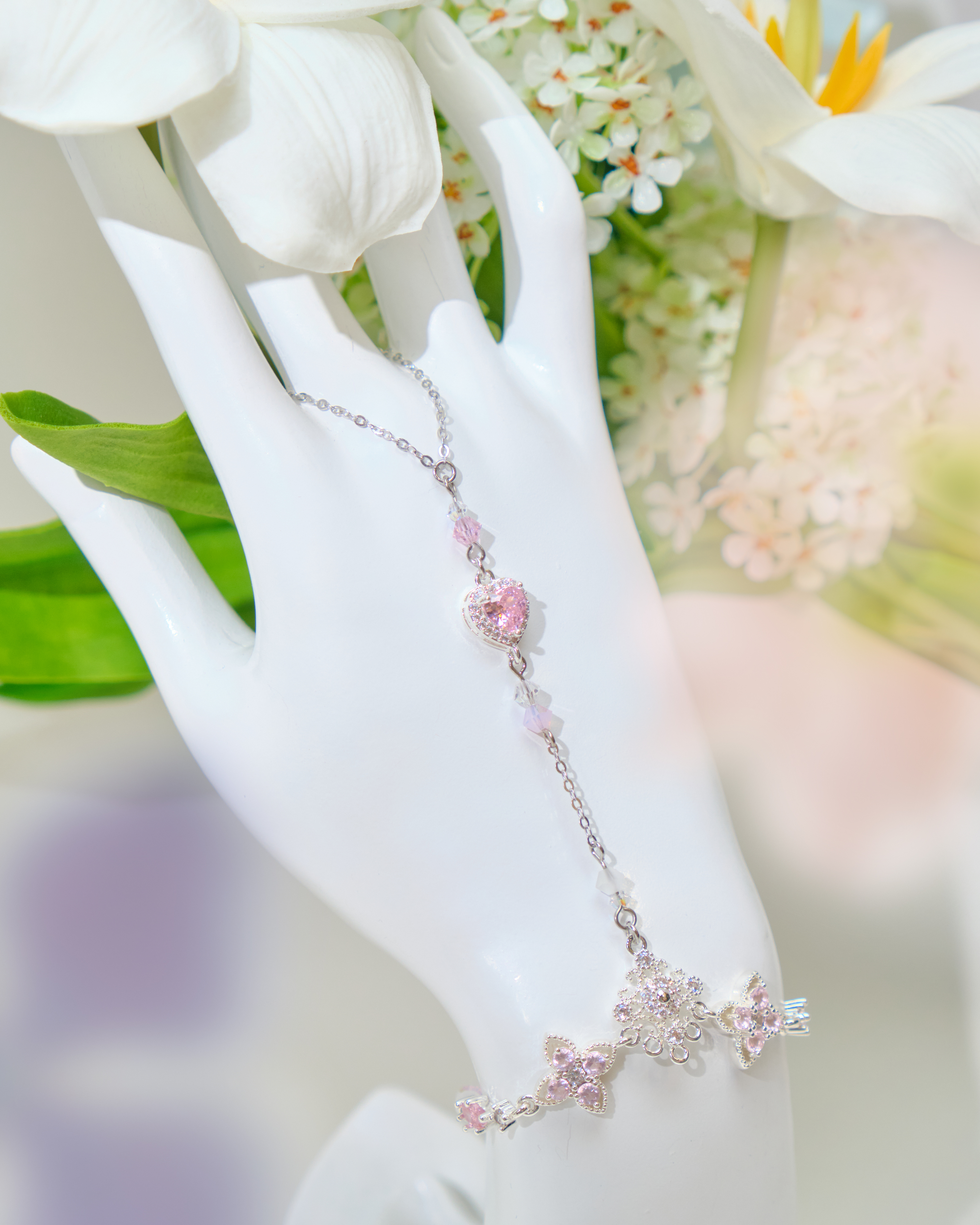 12538 Graceful Iridescent Crystal T-Bracelet