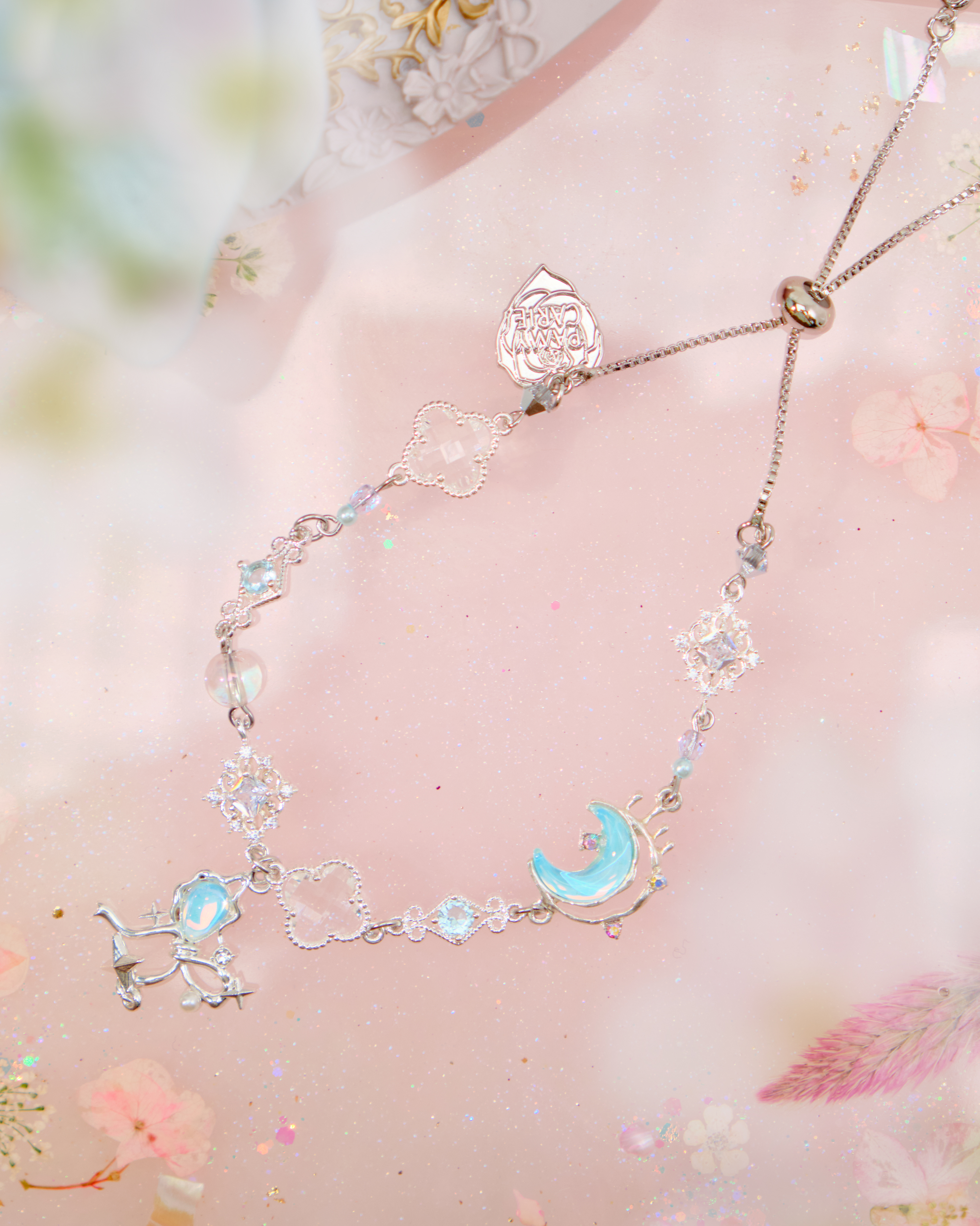 12548 Regal Silver-Plated Zircon Stretch Bracelet/Anklet