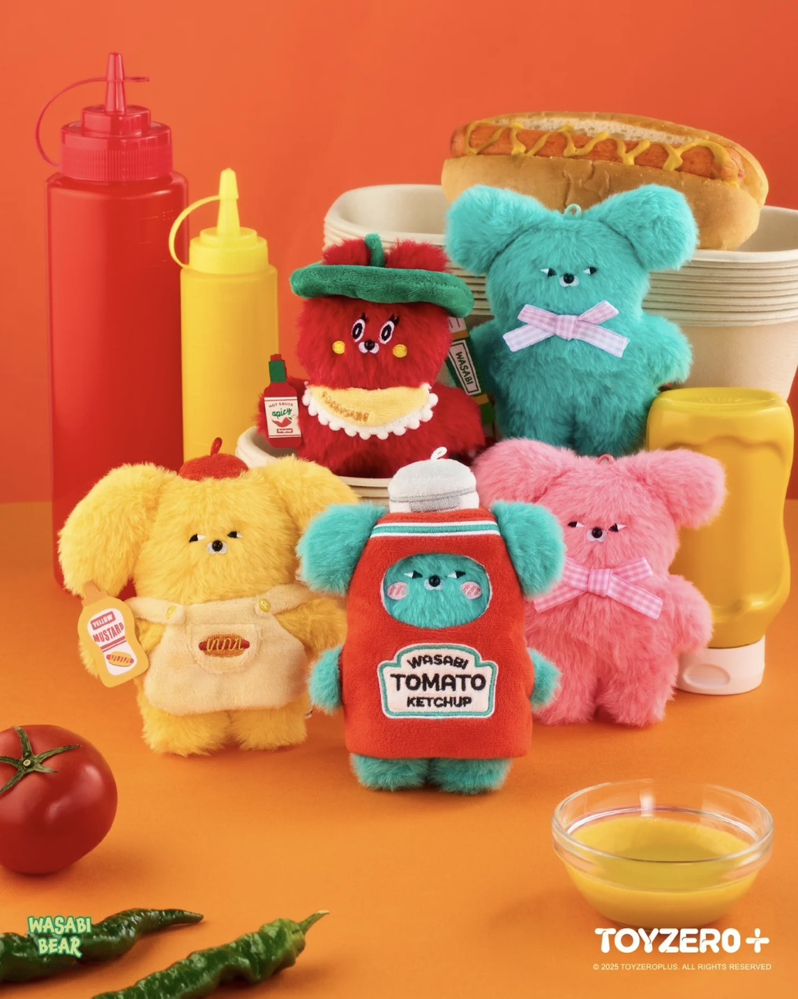 WASABIBEAR 調味料系列 毛絨吊飾盲盒