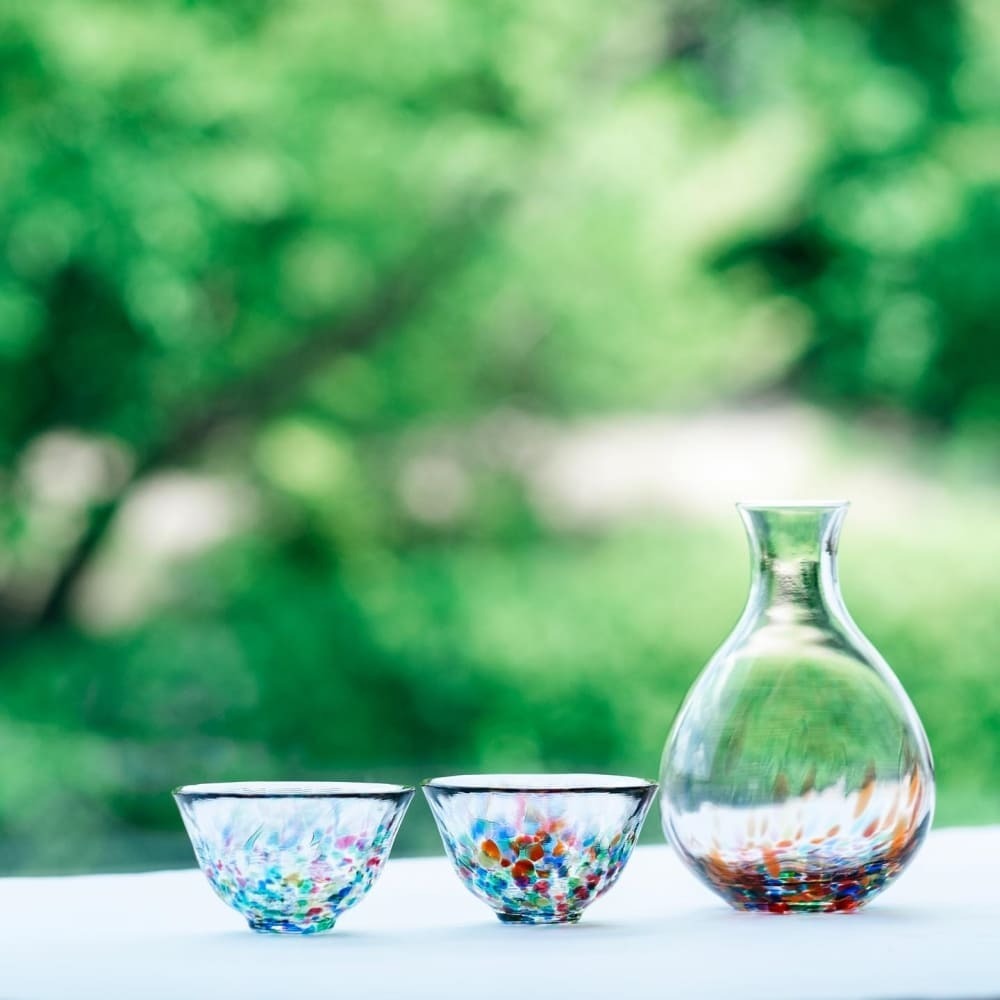 石塚硝子 津輕玻璃 酒器套組