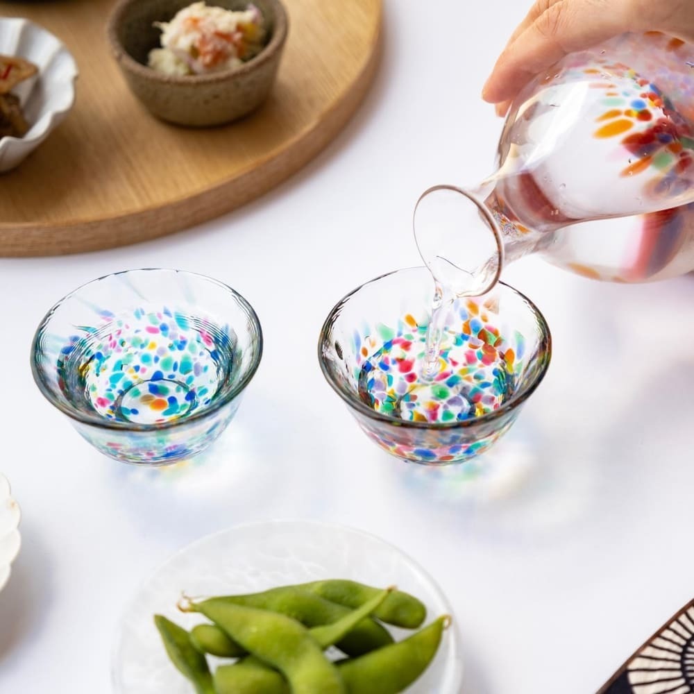 石塚硝子 津輕玻璃 酒器套組