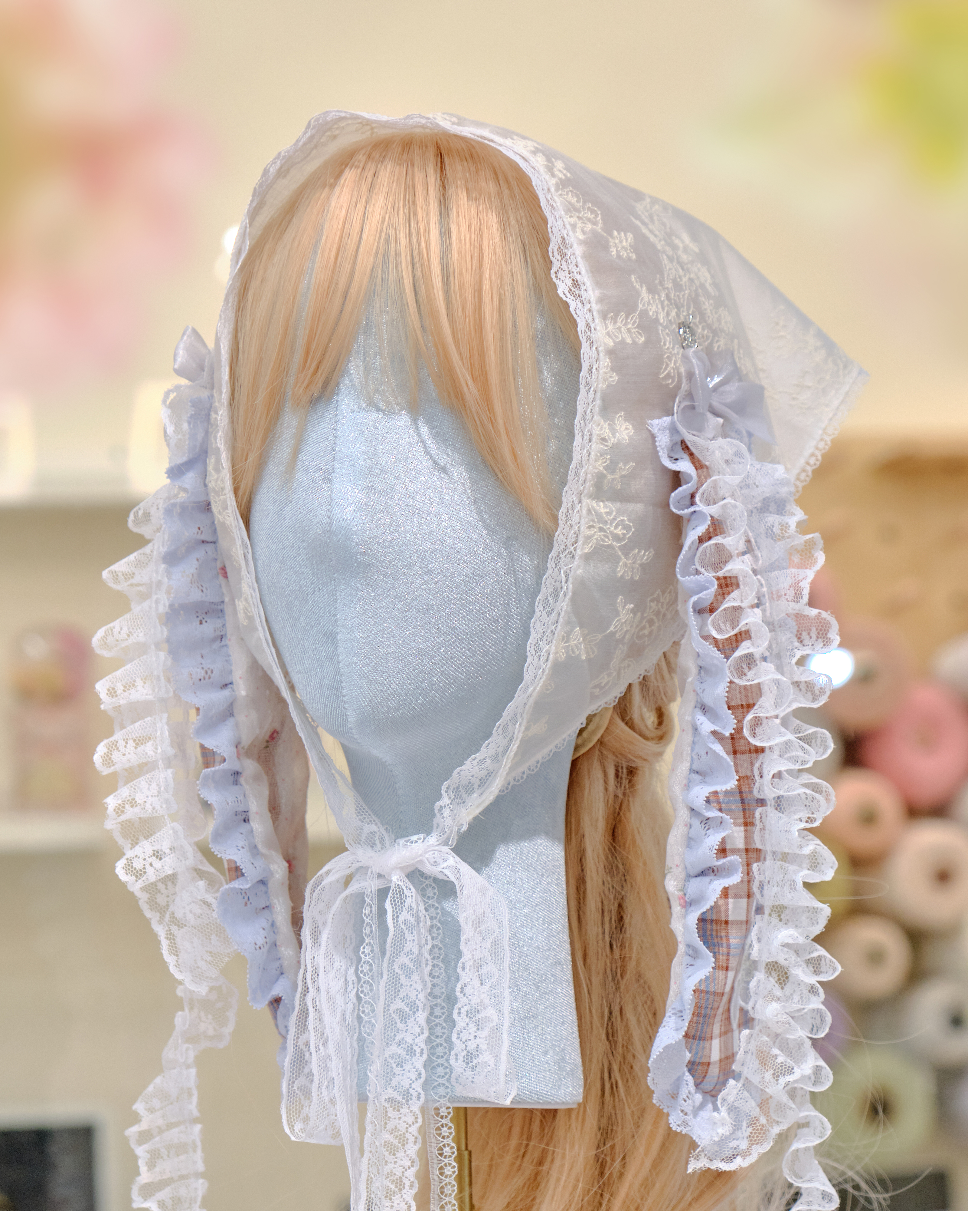 12651 Multi-Use Lace Headscarf/Waist Belt/Top Overlay