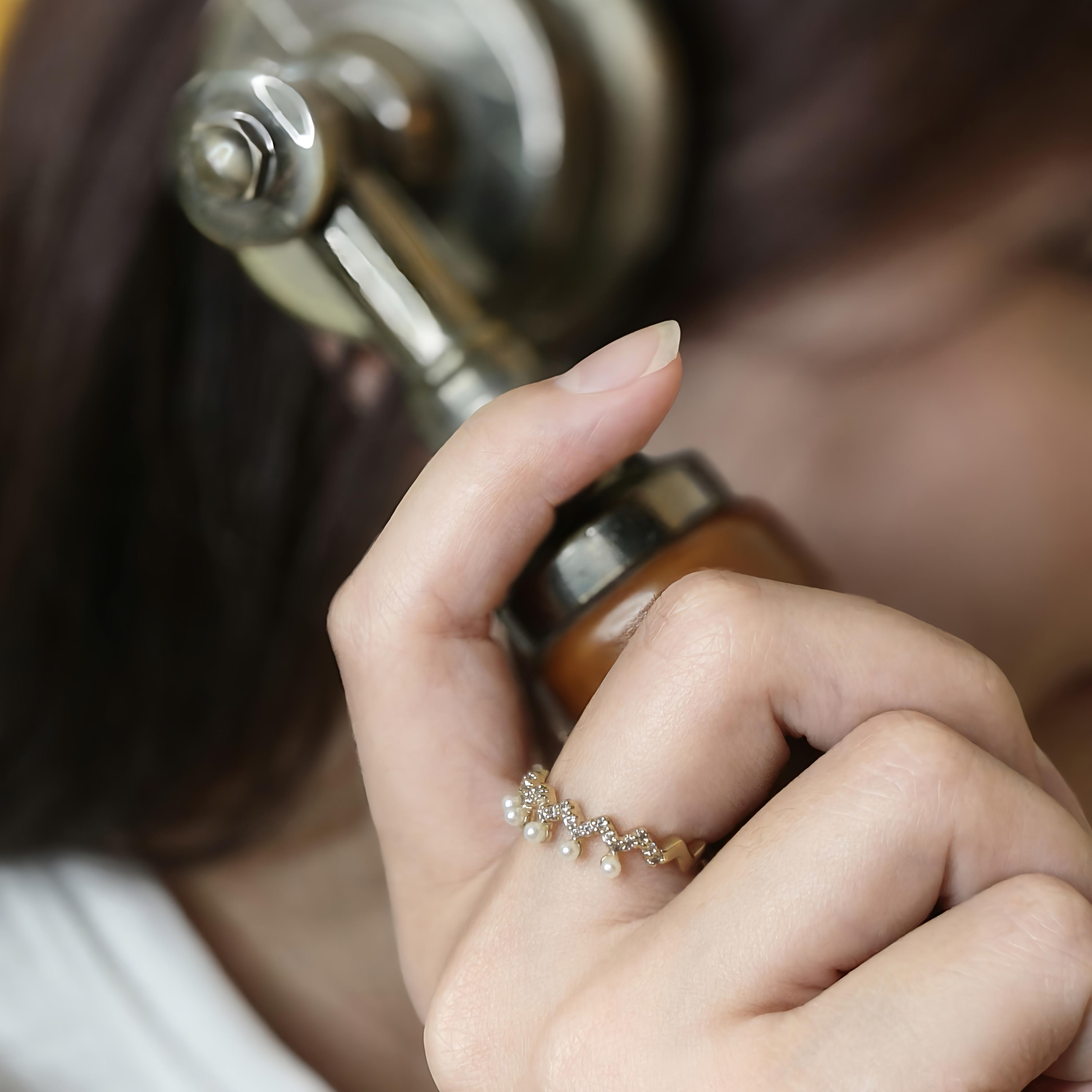 奢華波浪_開口戒