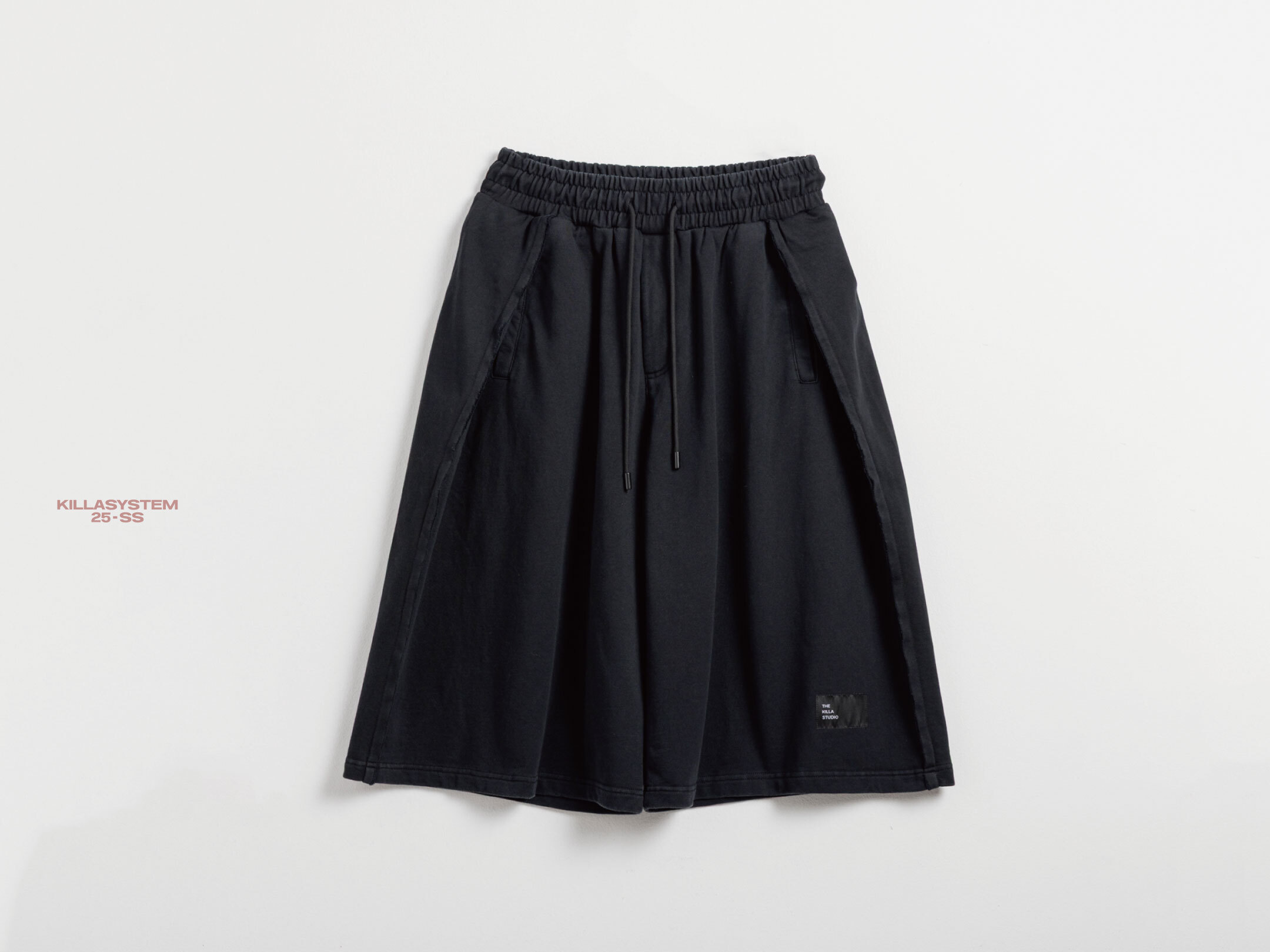 KILLASYSTEM 25S/S DOUBLE LAYER COTTON SHORTS 七分闊口棉褲 雙片剪裁