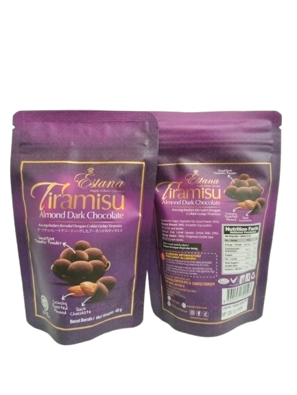 Estana Tiramisu Almond Dark Chocolate 40g