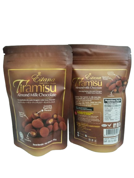 Estana Tiramisu Almond Milk Chocolate 40g