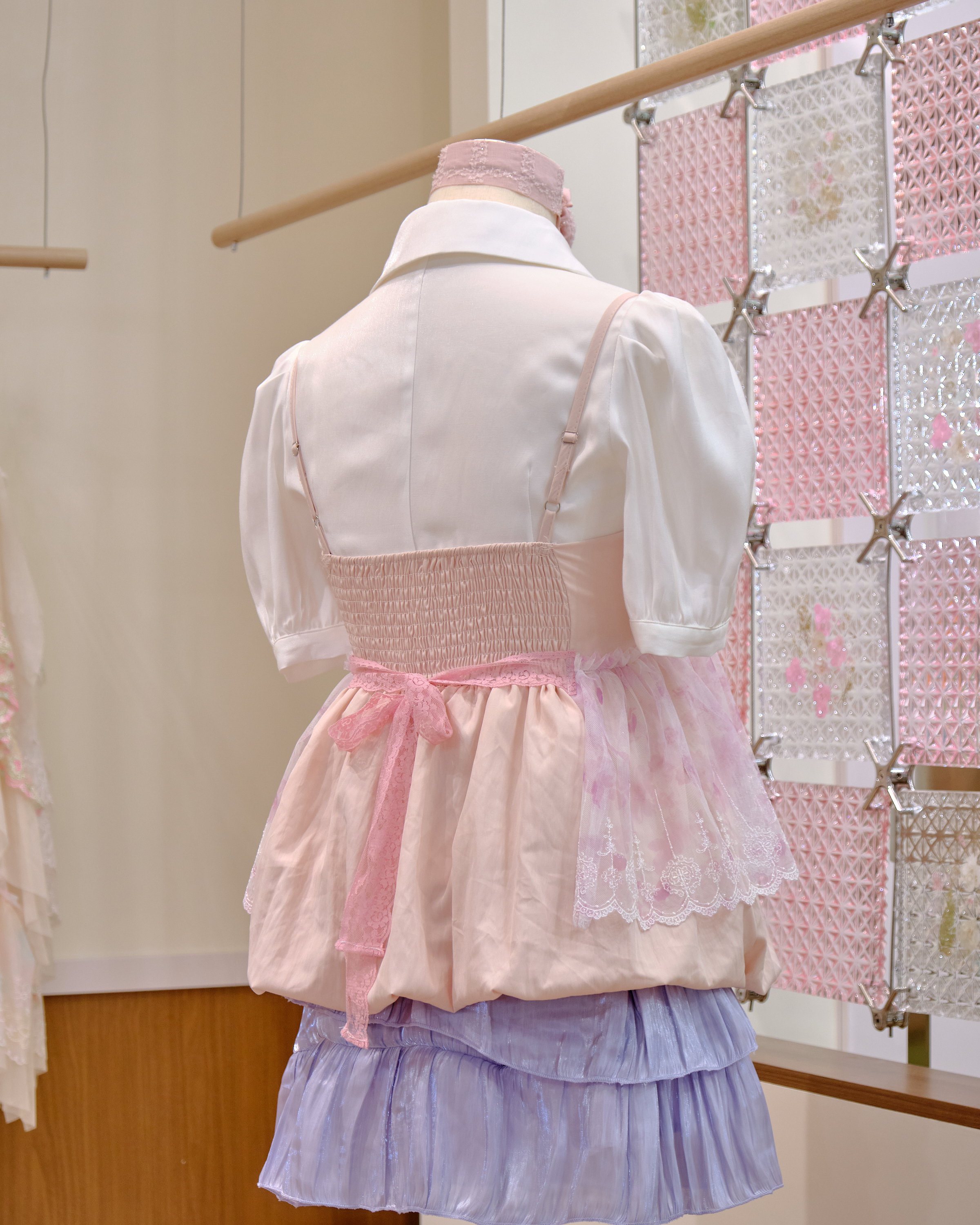 12619 Large Bow Strap Bubble Top