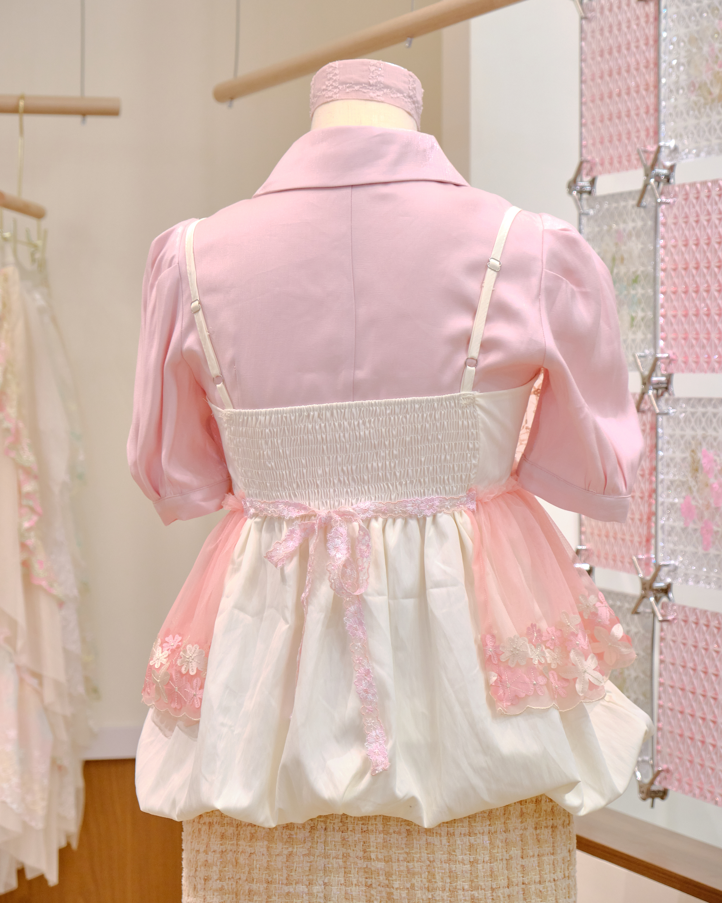 12618 Large Bow Strap Bubble Top