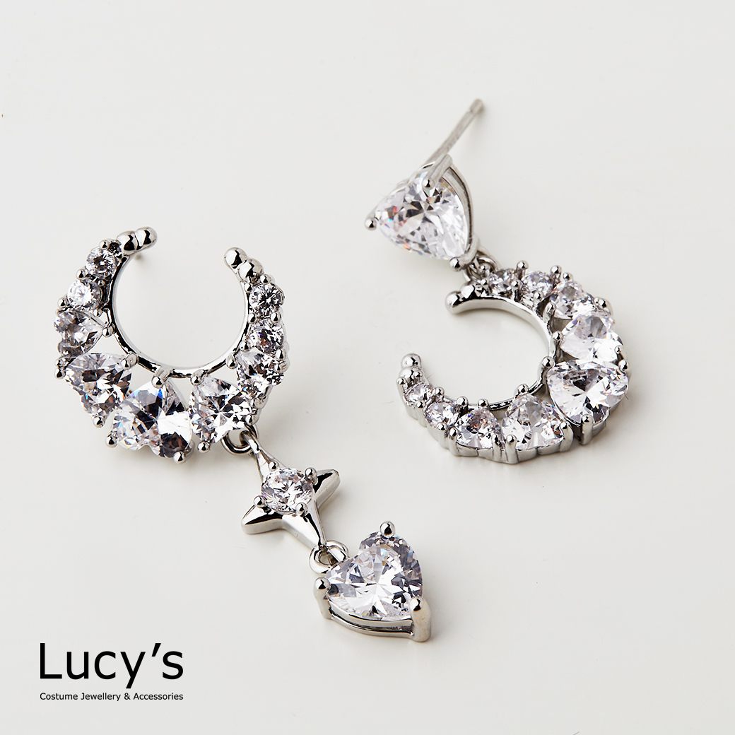 閃愛彎月 耳環 (二色) (124204/117511)