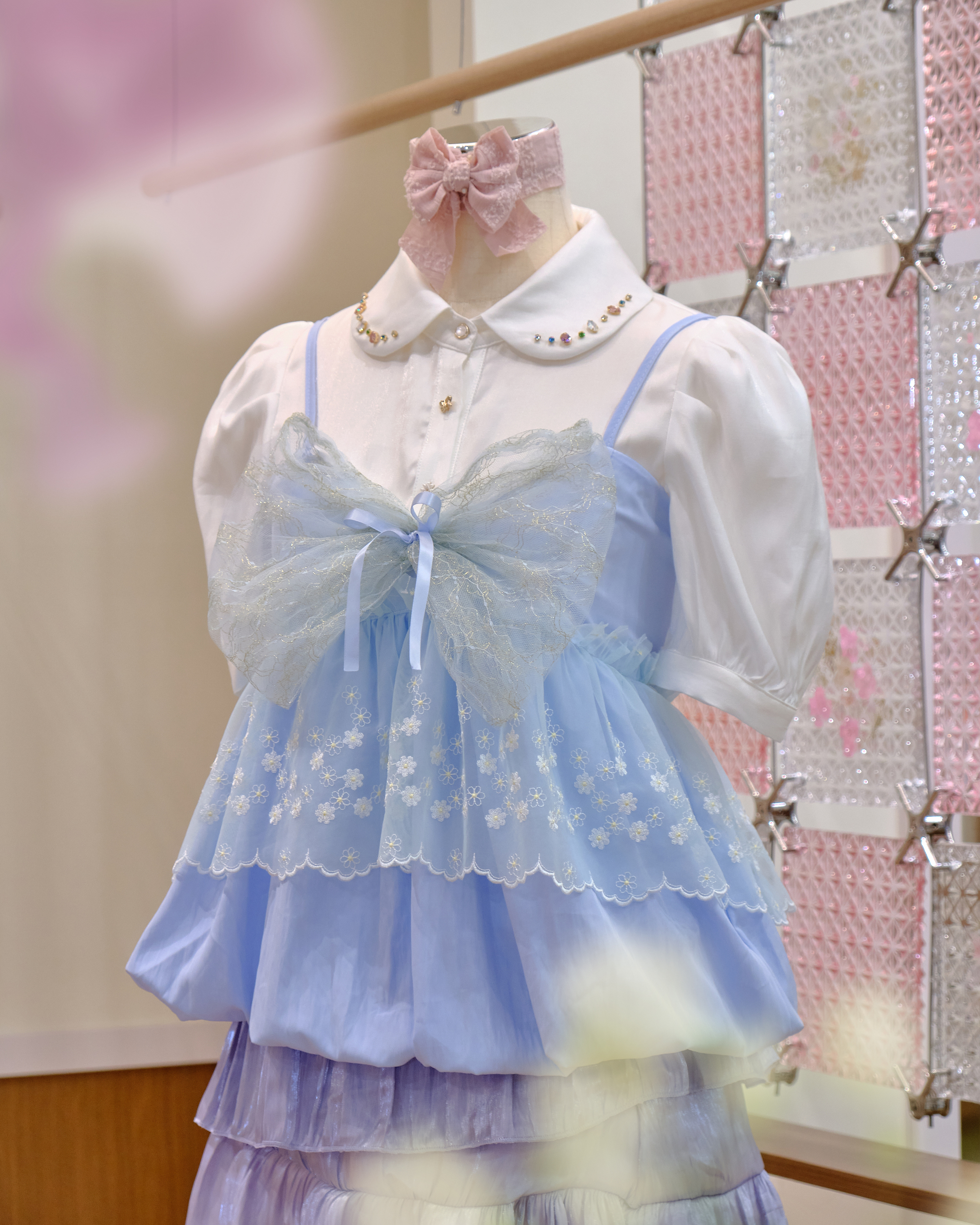 12620 Large Bow Strap Bubble Top