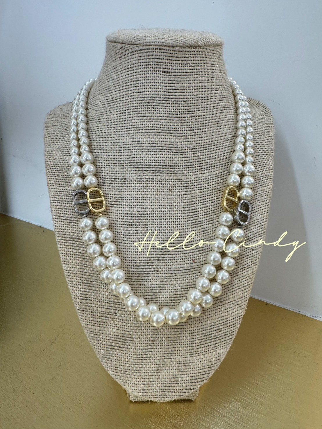 大牌感豬鼻子珍珠項鏈