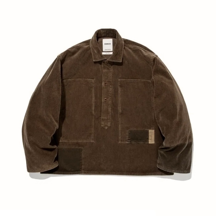 LAST PCS: BOWWOW NRA P/O CORDUROY REPAIRED L/S - SIZE L PRE ORDER ITEM (預訂中)