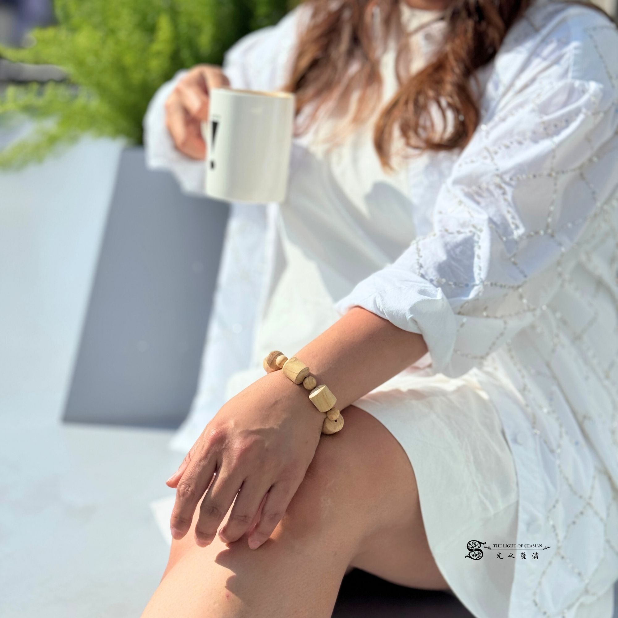 限量絕版台灣黃檜雷劈木｜唯一一批「神木雷霆」台灣黃檜雷劈木16mm設計款桶珠｜絕美花紋能量破表・收藏級稀有- 光之薩滿