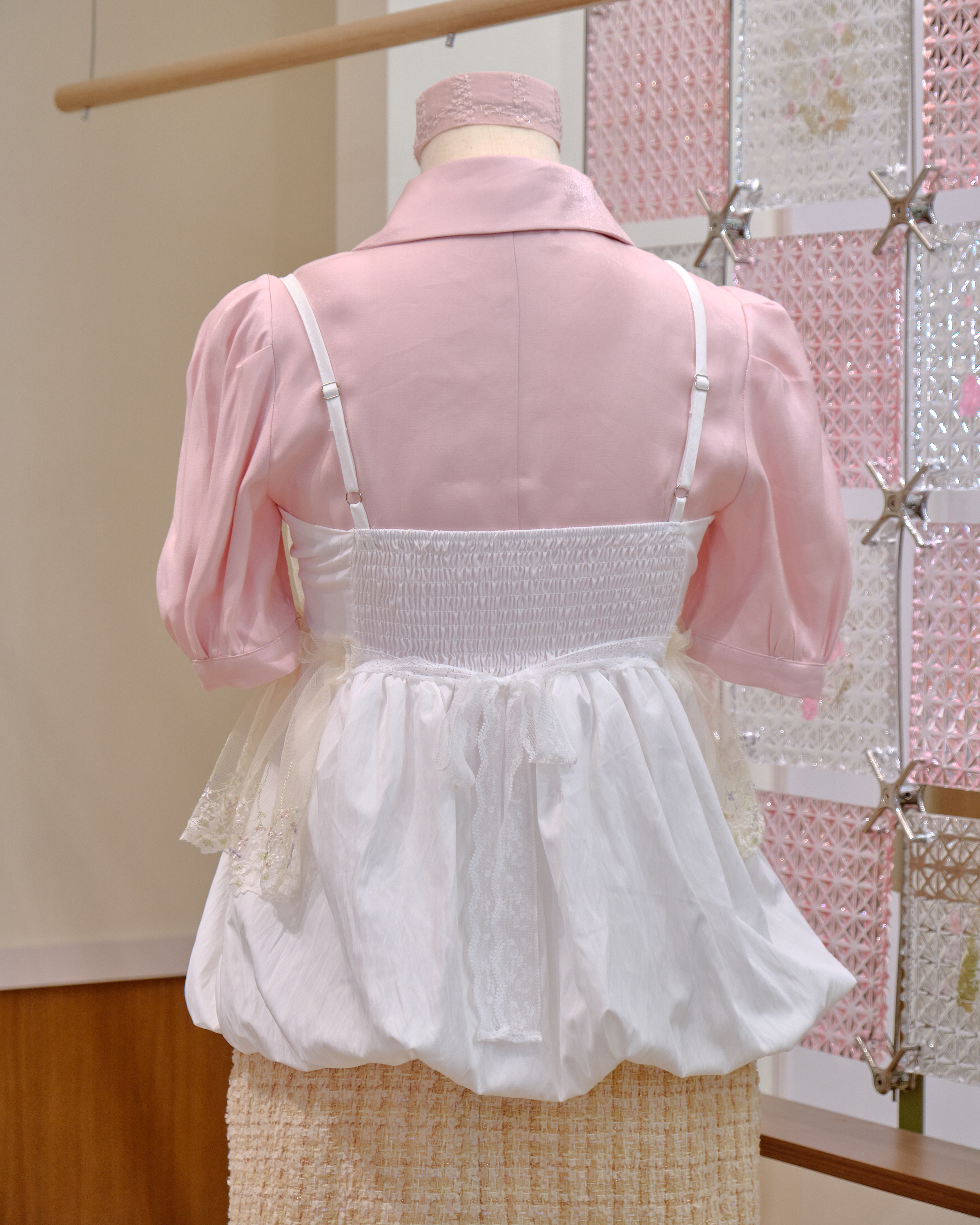 12617 Large Bow Strap Bubble Top