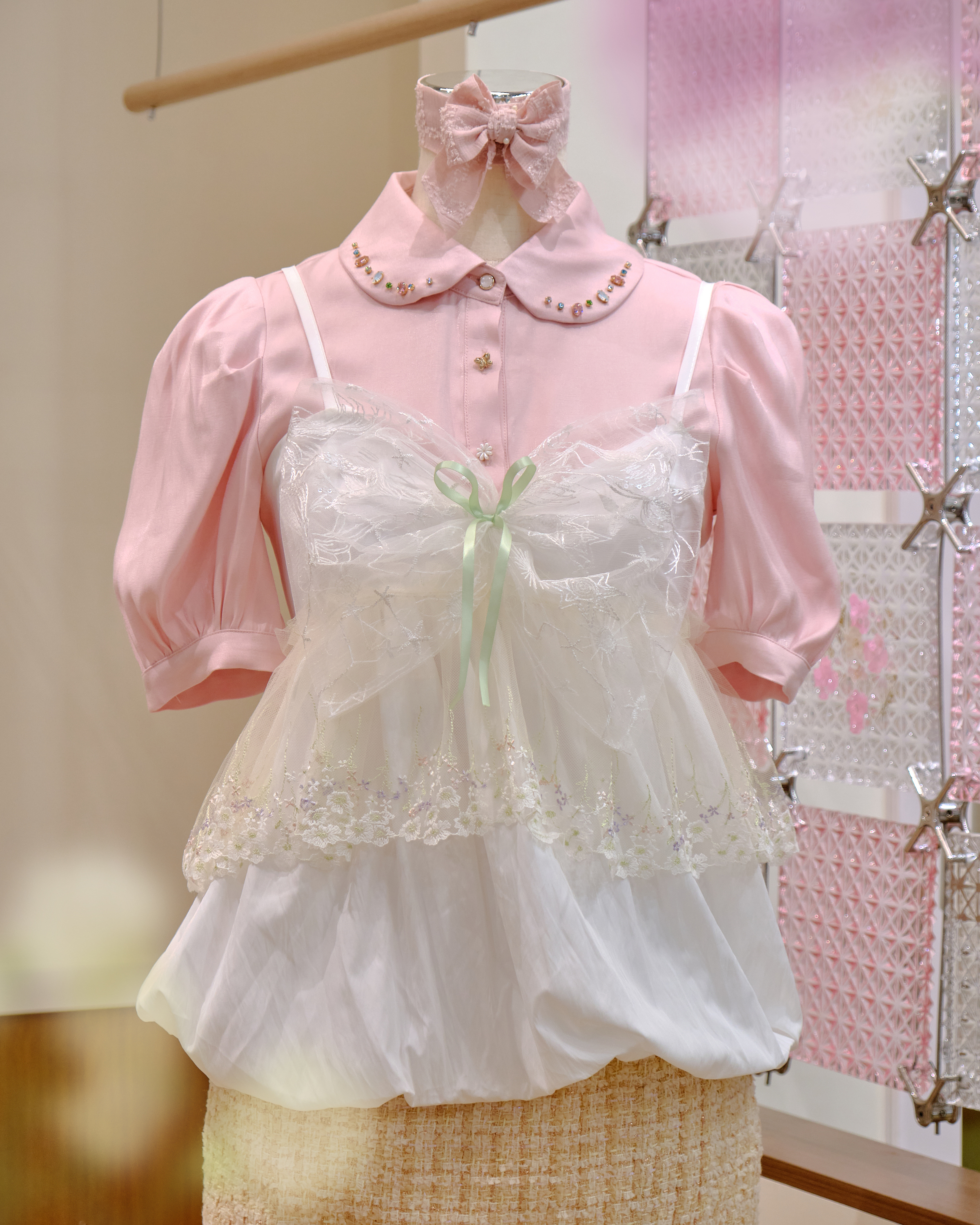 12617 Large Bow Strap Bubble Top