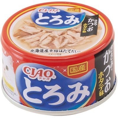 CIAO Thickened Chicken Fillet, Bonito and Scallop Flavor (80gx24cans) #A-44
