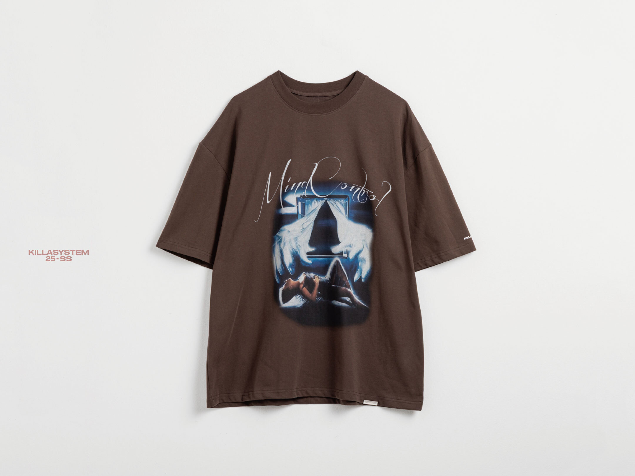 KILLASYSTEM 25S/S NIGHTMARE TEE (咖啡）